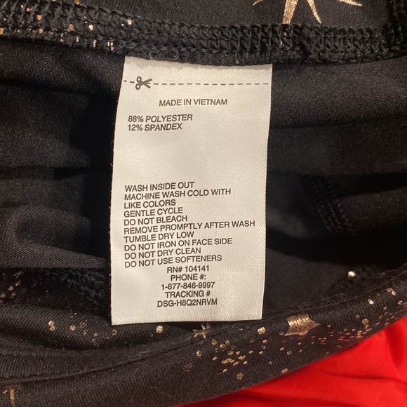 2 PC DSG Aspire Foil Constellation Sports Bra Performance Tights Girls 16 - Picture 10 of 11